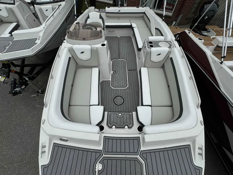 Slide: The Image of 2024 Starcraft SVX 191 OB boat interior with spacious seating and modern design. - 16