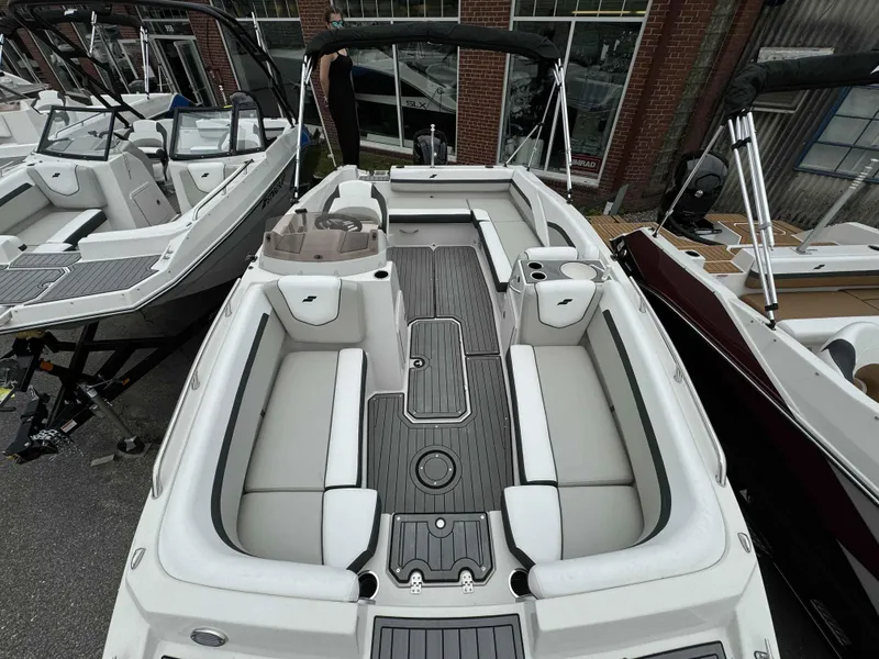 Slide: The Image of 2024 Starcraft SVX 191 OB boat with spacious seating and modern design. - 17