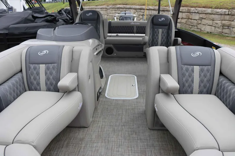 Slide: The Image of 2023 Barletta Lusso 23UCA interior with luxurious seating and elegant design. - 19