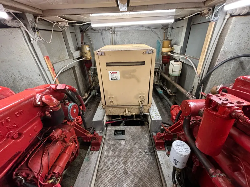 Slide: The Image of Engine Compartment looking aft/Generator - 45