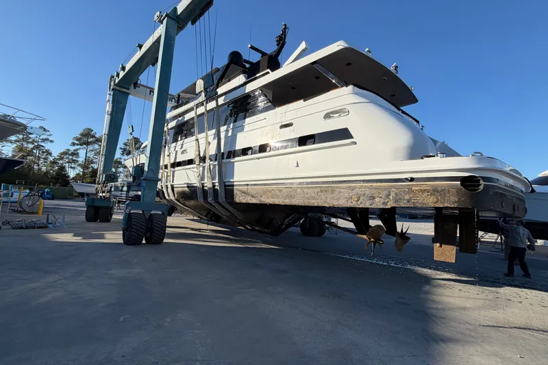 Slide: The Image of Out of the water getting new bottom paint  - 148