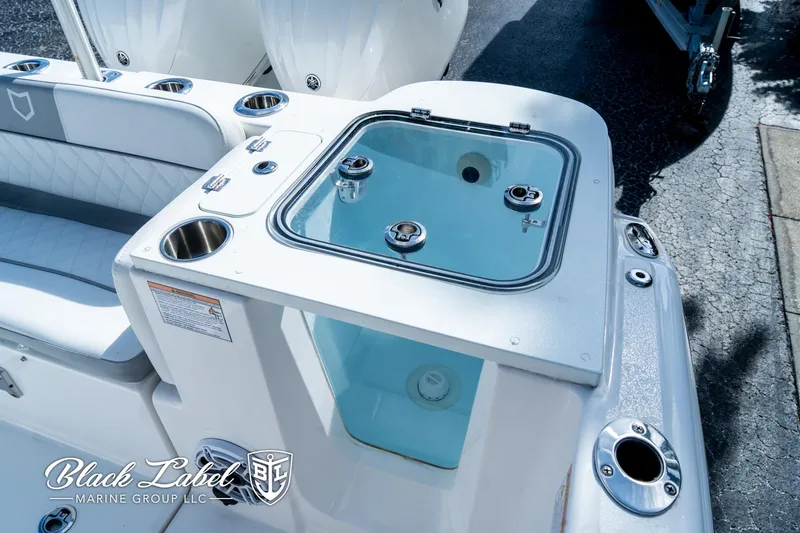 Slide: The Image of 2024 Sea Fox 288 Traveler Dual Console boat with livewell and seating area. - 32