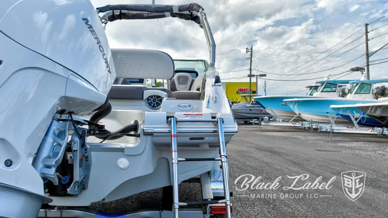 Slide: The Image of 2024 Crownline E260 XS boat with Mercury engine at Black Label Marine Group. - 32
