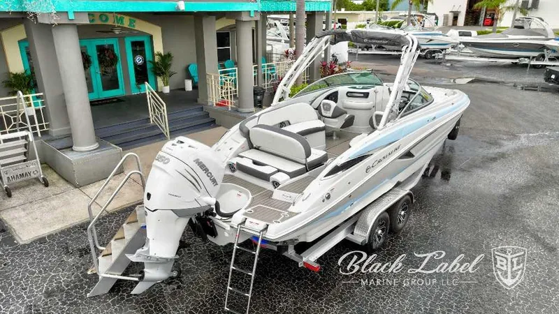 Slide: The Image of 2024 Crownline E280 XS boat on trailer at Black Label Marine Group. - 16
