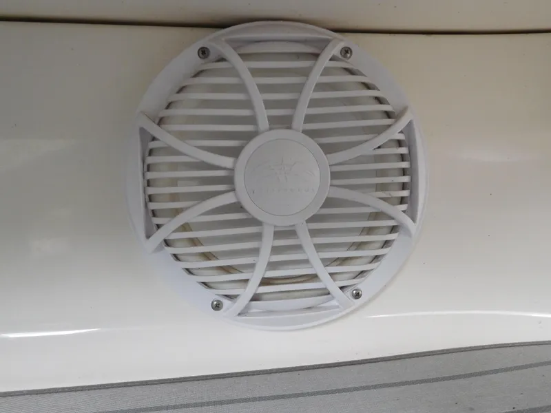 Slide: The Image of Close-up of a speaker on a 2006 Chaparral 350 Signature boat. - 9