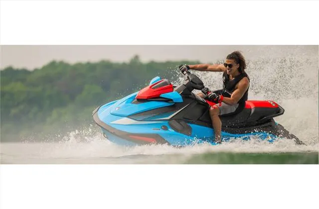 Slide: The Image of 2024 Yamaha WaveRunner VX in action on the water. - 10