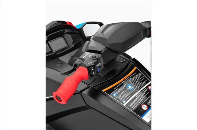 Slide: The Image of Close-up of 2024 Yamaha WaveRunner VX handlebar and speaker system. - 3