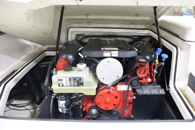 Slide: The Image of 2017 Regal 2000 ESX Bowrider engine compartment with open hatch. - 11