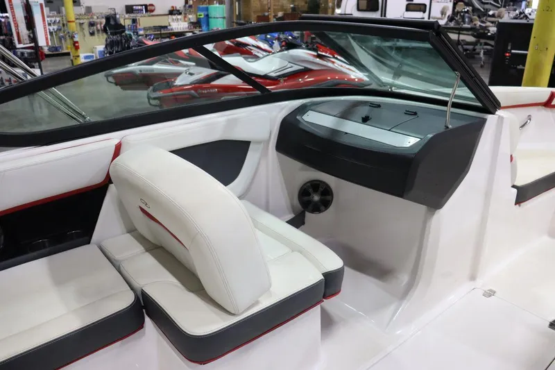 Slide: The Image of 2017 Regal 2000 ESX Bowrider interior with white and black seating. - 8