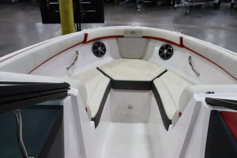 Slide: The Image of 2017 Regal 2000 ESX Bowrider interior with white and red seating. - 9