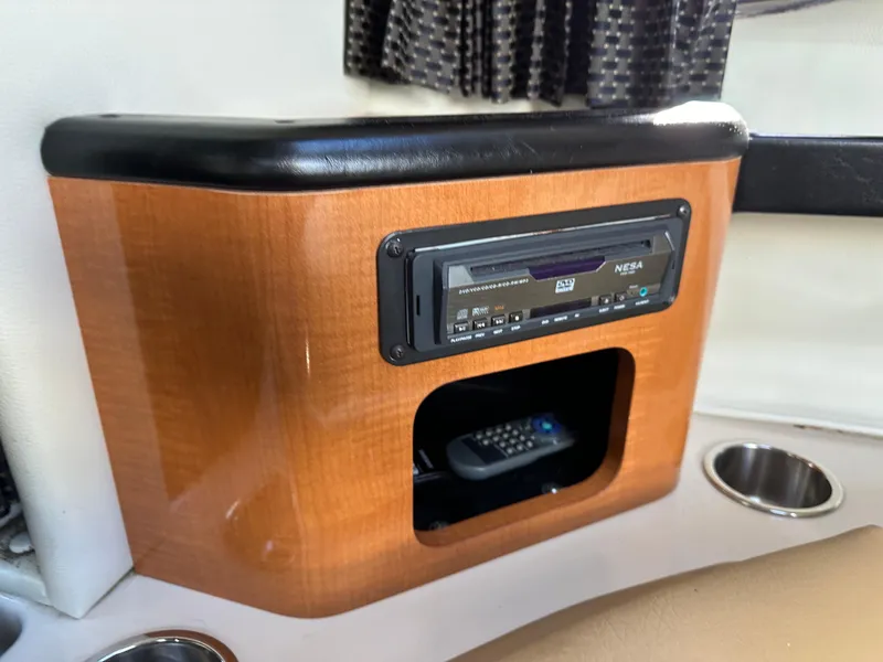 Slide: The Image of Built-in stereo system in 2007 Chaparral 310 Signature boat cabin. - 25