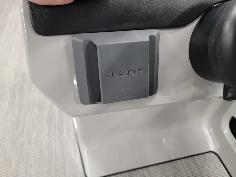 Slide: The Image of JL Audio system in 2024 Harris Cruiser 230 boat. - 12