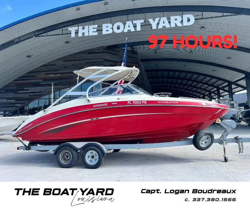 The Image of 2014 Yamaha Boats 242 Limited S in red at The Boat Yard, Louisiana. - 0