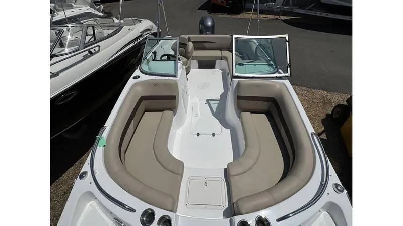 Slide: The Image of 2022 Hurricane SD 187 boat with spacious seating and open deck layout. - 4