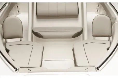 Slide: The Image of 2024 Key West 219 FS boat interior seating area. - 13
