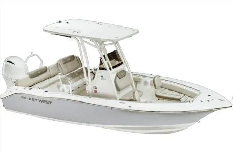 Slide: The Image of 2024 Key West 219 FS boat with T-top and seating. - 3