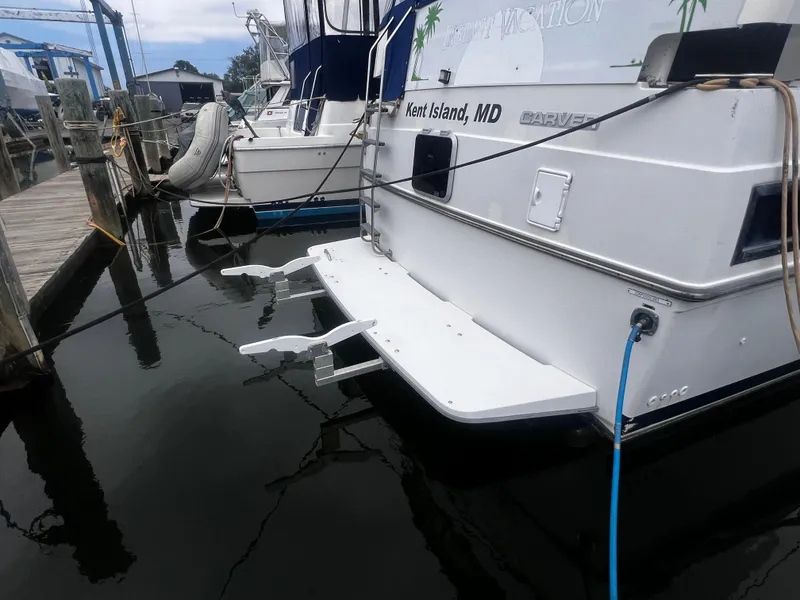 Slide: The Image of 1993 Carver 350 Aft Cabin docked at Kent Island, MD. - 4