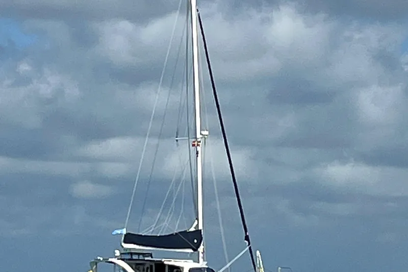 Slide: The Image of Sailing boat on water under cloudy sky, Fusion 40 model, 2009. - 4