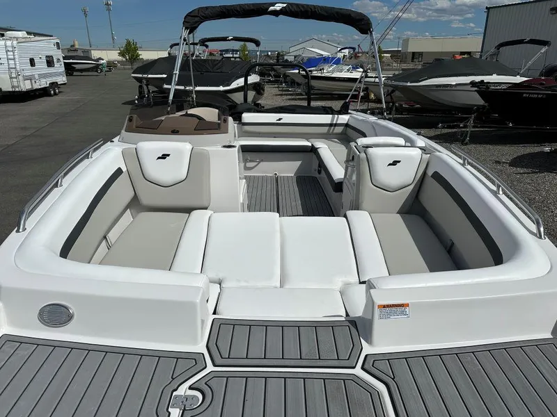 Slide: The Image of 2024 Starcraft SVX 211 OB boat with spacious seating and modern design. - 4