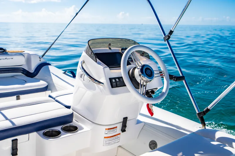 Slide: The Image of 2007 Hinckley Talaria 55 FB yacht helm with ocean view. - 33