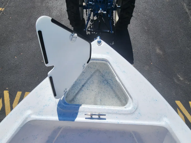 Slide: The Image of 2024 ALK2 Powerboats 18 CRS bow storage compartment. - 13