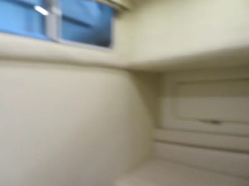 Slide: The Image of Blurry interior of 2005 Maxum 3300 SE boat cabin with window. - 5