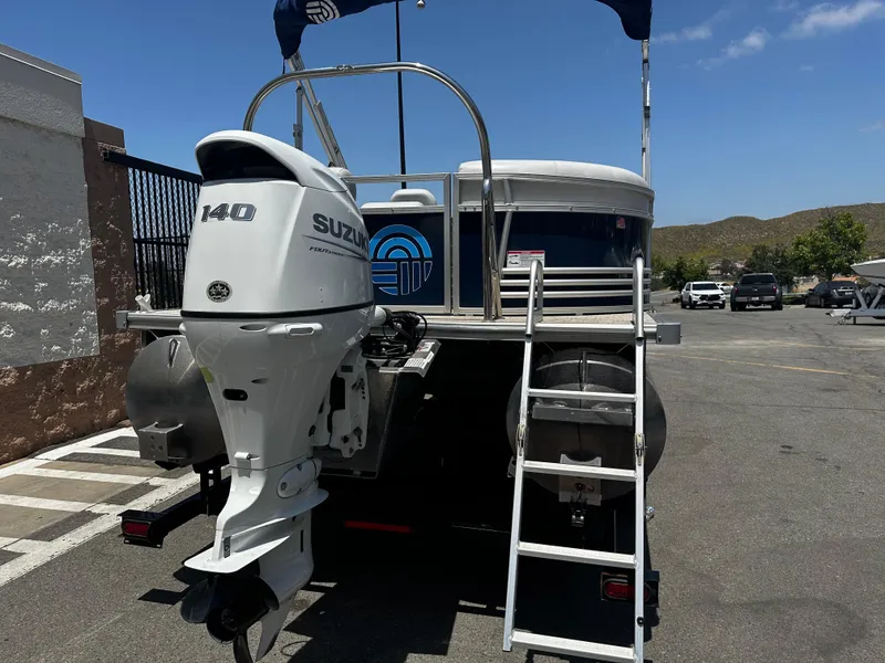 Slide: The Image of 2022 Nepallo CW24-ST24QL pontoon boat with Suzuki 140 outboard motor. - 3