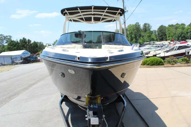 Slide: The Image of 2016 Chaparral 257 SSX boat on trailer, front view. - 4