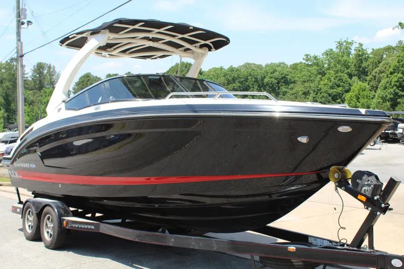 Slide: The Image of 2016 Chaparral 257 SSX boat on trailer, side view. - 8