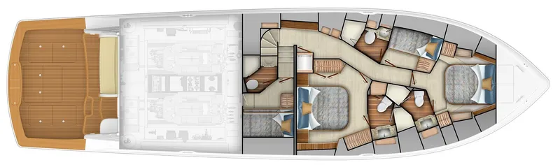 Slide: The Image of Lower Deck - Forward Full Berth Option - 25
