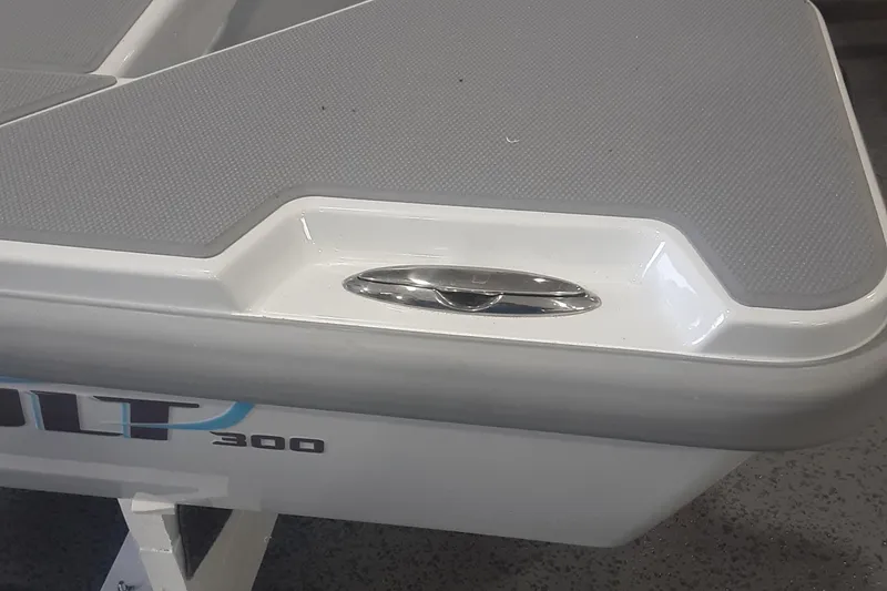 Slide: The Image of 2024 Ultra Lite Tenders ULT 300 boat detail with sleek design and modern fittings. - 22