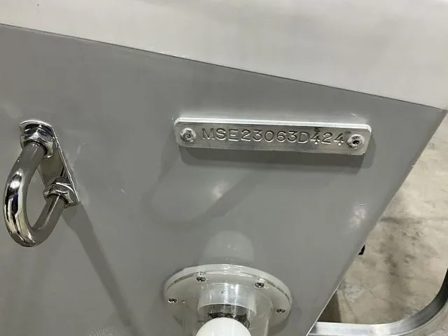 Slide: The Image of 2024 Freedom Boats 23' Warrior hull identification number (HIN) plate. - 14