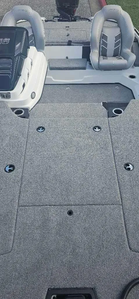 Slide: The Image of 2024 Nitro Z18 Pro boat interior with seating and storage compartments. - 4