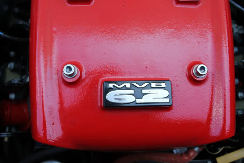 Slide: The Image of Close-up of a 2016 MasterCraft X26 MV8 6.2 engine. - 40