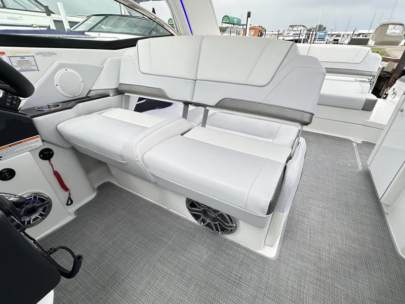 Slide: The Image of 2024 Formula 310 Bowrider I/O interior seating with modern design and premium materials. - 28