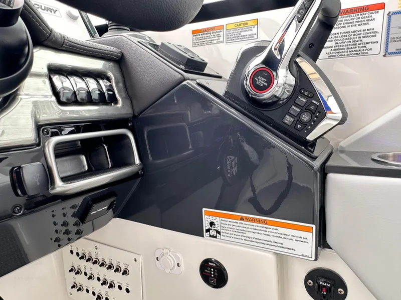 Slide: The Image of 2024 Formula 310 Bowrider I/O dashboard and control panel close-up. - 33