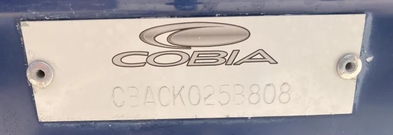 Slide: The Image of 2008 Cobia 256 Center Console boat identification plate - 36
