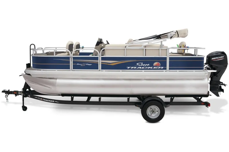 Slide: The Image of Bass Buggy 18 DLX Fishing Pontoon - 18