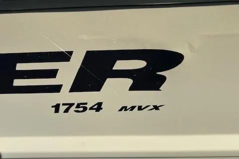 Slide: The Image of Close-up of 2024 Tracker Grizzly 1754 Jon boat model lettering. - 5