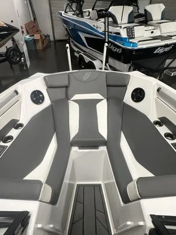 Slide: The Image of 2023 ATX Surf Boats 24 Type-S interior seating area. - 6