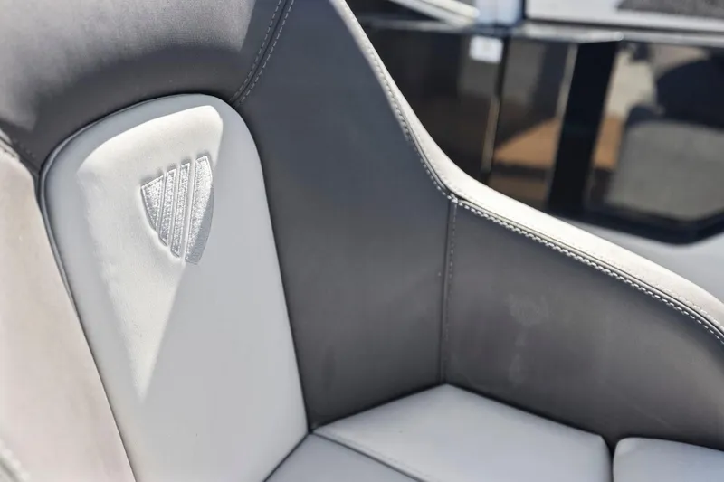 Slide: The Image of Luxury seating detail on 2021 Fairline Fline 33 yacht. - 38