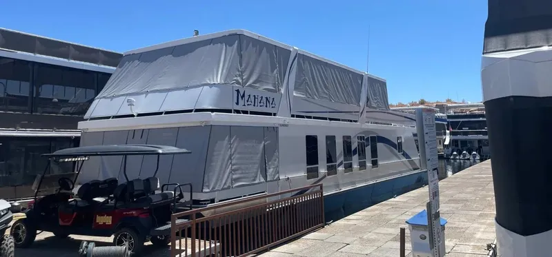 The Image of 2024 Sumerset Mahana Share #2 houseboat docked at marina. - 1