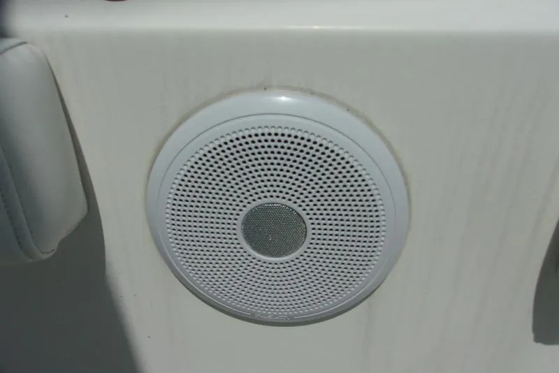 Slide: The Image of White speaker on a 2022 Key West 239FS boat. - 13