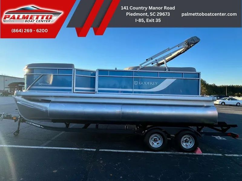 The Image of 2024 Godfrey Xperience 1886 CX pontoon boat at Palmetto Boat Center, Piedmont, SC. - 1