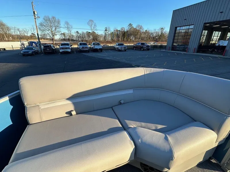 Slide: The Image of 2024 Godfrey Xperience 1886 CX boat with comfortable seating. - 7