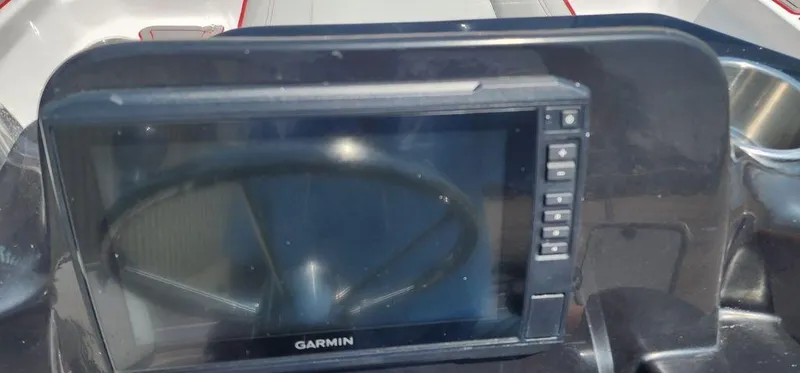 Slide: The Image of Garmin navigation system on 2024 ALK2 Powerboats 17 HS dashboard. - 20