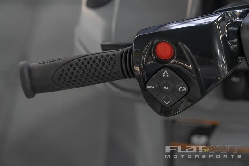 Slide: The Image of Close-up of 2024 Sea-Doo SWITCH CRUISE 18 230HP handlebar controls. - 3