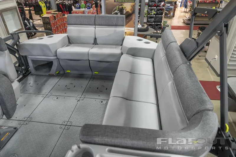 Slide: The Image of 2024 Sea-Doo SWITCH CRUISE 18 230HP interior seating in showroom. - 6