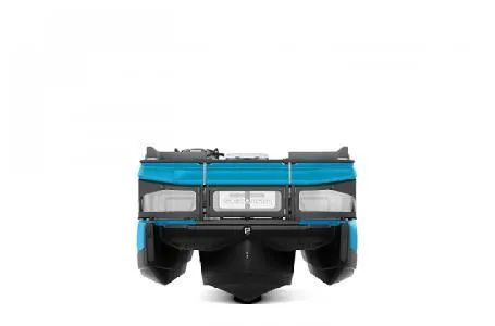 Slide: The Image of 2023 Sea-Doo SWITCH Base 19 170HP, rear view, blue and black color scheme. - 2
