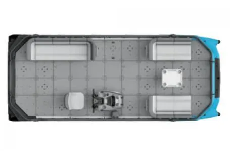 Slide: The Image of 2023 Sea-Doo SWITCH Base 19 170HP top view, showcasing spacious deck layout. - 5